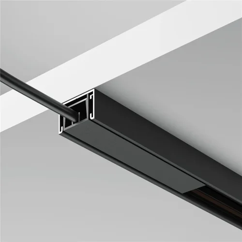 Шинопровод 1м накладной Basity, черный (Черный) - фото 3