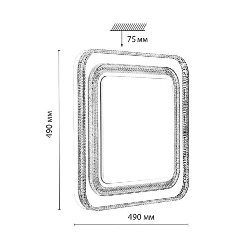 Настенно-потолочный светильник «Sonex» 7685/EL, серия: SUZY SILVER (накладной). Фото 3.