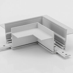 Коннектор угловой для встраиваемого глубокого шинопровода под гипсокартон, белый SY-LINK, SY-LINK-CNLV-T1-WH 013607