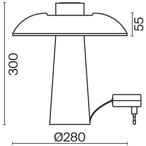 Настольный светильник Солнечное пятно / Sunspot (Бежевый) FR5482TL-L7BG - фото 7