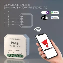 Умное двухканальное реле 76001/0 (055189)