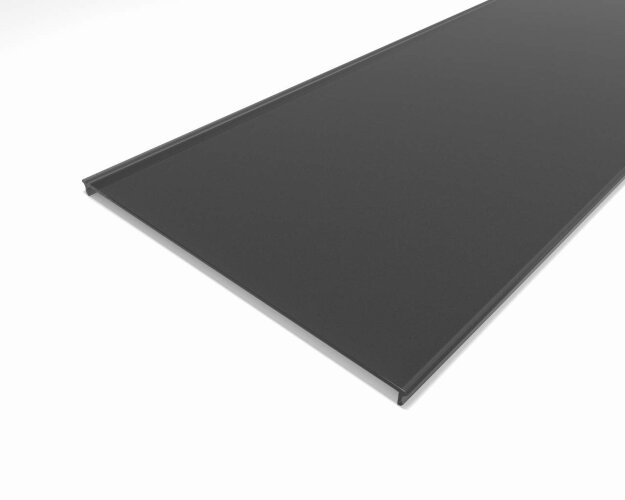 Рассеиватель поликарбонатный для профиля LC-LRM-BL155-2 чёрный - фото