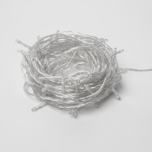ULD-S1000-100-DTA WHITE IP20 Гирлянда светодиодная, 10м, 100 светодиодов, Белый свет, Провод прозрачный - фото 4