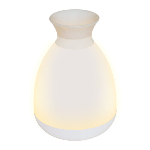 ULD-R200 LED-100Lm-3000K-RGB WHITE Настольный светильник ваза, 3W, Встроенный аккумулятор 1800mAh, Сенсорный выключатель, Белый - фото 1