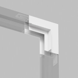 Угол стена-потолок встраиваемый под ГКЛ SMART, белый, Denkirs TR2118-WH