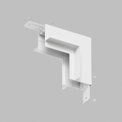 Угол стена-потолок встраиваемый под ГКЛ SMART, белый, Denkirs TR2118-WH