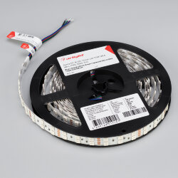 Светодиодная лента RT-В120-15mm 24V RGB (28.8 W/m, IP20, 5060, 5m) (Arlight, Открытый) 011205(2)
