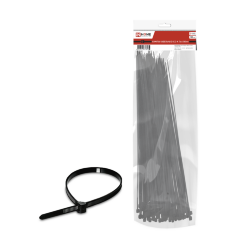 Хомут КСС-А 7,6х500 нейлоновый с УФ защитой черный (100шт./упак.) IN HOME
