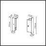 Фиксатор «ODEON LIGHT» 7154/1F, серия: FINO XS (крепление на планке). Фото 2.