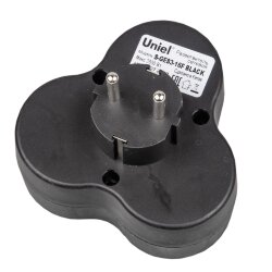 S-GES3-16F BLACK Разветвитель сетевой, с-з, 3 гнезда, 16А, 3500Вт, Черный