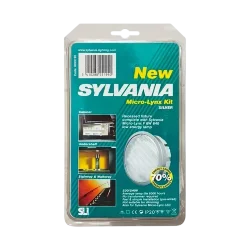 Светильник встраиваемый GX53 СЕРЕБРО + Лампа компактлюминесцентная 6W/4000K - SYLVANIA