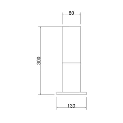 Ландшафтный светильник Уиллис / Willis E27х1 60Вт IP 54 (Черный) O418FL-01B