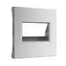 Накладка для двойной розетки Еthernet RJ-45 (серебряный матовый) W1191165 - фото