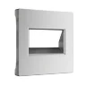 Накладка для двойной розетки Еthernet RJ-45 (серебряный матовый) W1191165 - фото