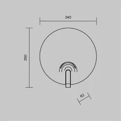 Настенный светильник (бра) Regatta 3000К 8Вт (Латунь)