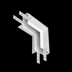 Коннектор угловой внутренний Exility встраиваемый под ГКЛ 12,5 мм, белый (Белый) TRA034ICL-42.12W