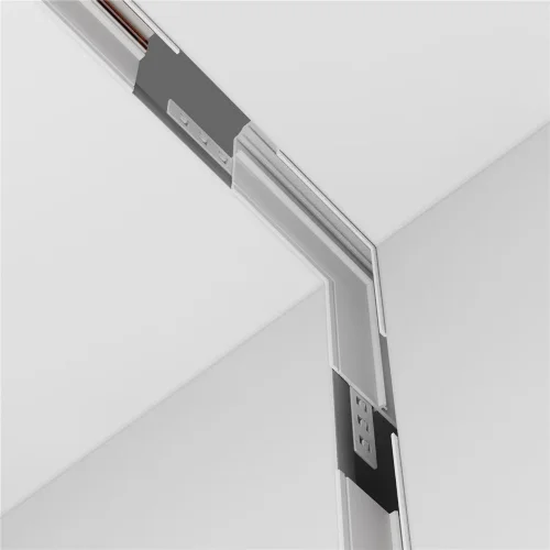 Коннектор угловой внутренний Exility встраиваемый под ГКЛ 12,5 мм, белый (Белый) TRA034ICL-42.12W - фото 9