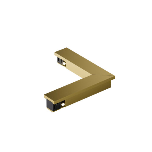 TR5723-SB Электрический коннектор для трека SHINE BASE 90° потолок-потолок, сатинированная латунь, алюминий.