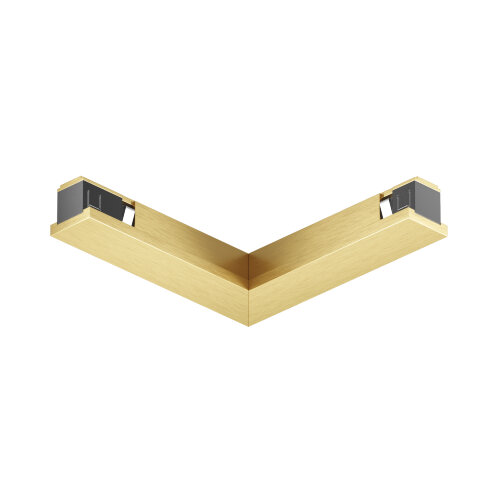 TR5723-SB Электрический коннектор для трека SHINE BASE 90° потолок-потолок, сатинированная латунь, алюминий. Фото 3