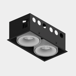 Корпус светильника потолочный встраиваемый  поворотный, IP20, COMBO-CRD2-WH 006673