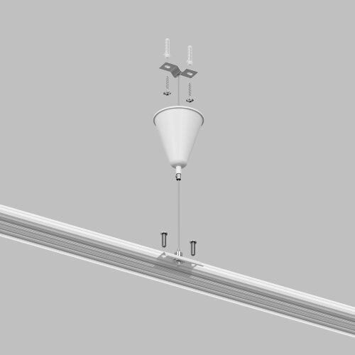 TR1105-WH Подвесная система для треков, 1,5 м, белый. Фото 2