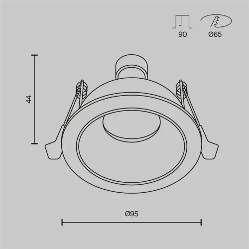 Встраиваемый светильник Share GU10 x 10Вт IP 54 (Белый) - фото 2