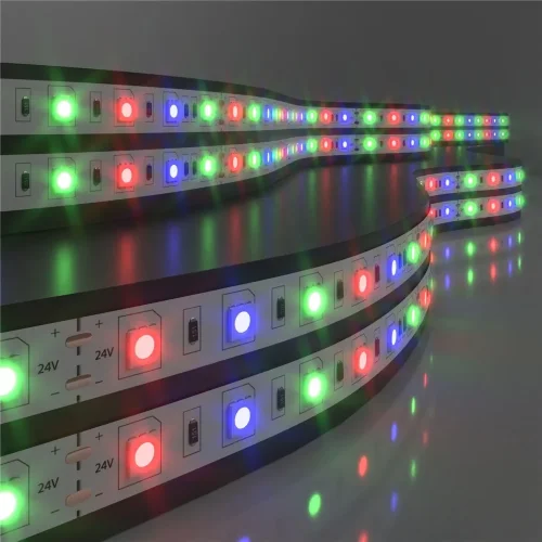Светодиодная лента 24 В 14,4 Вт/м 60 Led/м 5050 IP20, RGB, 5 м Лента светодиодная 24V 14,4W 60Led 5050 IP20 RGB, 5м - фото