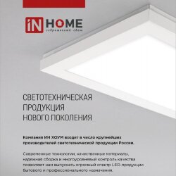 Панель светодиодная универсальная LPU-02 36Вт ПРИЗМА 230В 6500К 3420Лм 595х595х19мм IP40 IN HOME