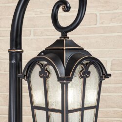 Уличный светильник на столбе Mira F черное золото IP33 GL 1001F (047187)
