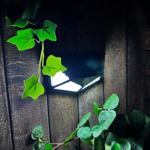 USL-F-167-PT100 SENSOR Садовый светильник на солнечной батарее, с датчиком движения, 100 светодиодов, Белый свет, 1x18650 Li-Io аккумулятор в-к, IP44, TM Uniel - фото 4