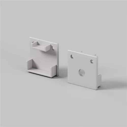 Комплект заглушек (для профиля 20x20) 2 шт., ALM-2020B-EC 642077 (Серый) 642077 - фото 3