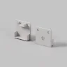 Комплект заглушек (для профиля 20x20) 2 шт., ALM-2020B-EC 642077 (Серый) 642077 - фото 3