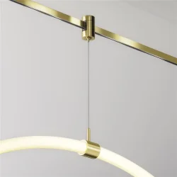 Коннектор с тросовым подвесом Tau в шинопровод Flarity латунь (Латунь)