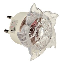 DTL-308-Цветок-RGB-4LED-0.5W Светильник-ночник, Выключатель на корпусе, Блистер