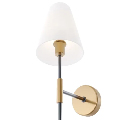 Настенный светильник (бра) Freya FR5196WL-01BBS (Черный и Латунь) - фото 7