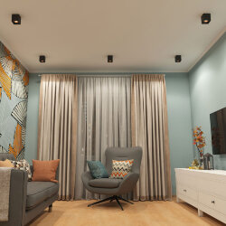 Светильник накладной, IP 20, 10 Вт, GU5.3, LED, черный/бронзовый, пластик, Denkirs DK3080-BBR