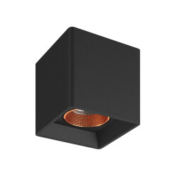 Светильник накладной, IP 20, 10 Вт, GU5.3, LED, черный/бронзовый, пластик, Denkirs DK3080-BBR