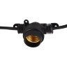 UDL-K120 200-E27-100M IP65 BLACK BELT-LIGHT Гирлянда Белт-лайт, 100 м + 1.5м сетевой шнур, 200 патронов E27, шаг 50см, Чёрная. - фото 5