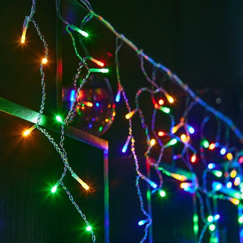 ULD-B6007-200-STK MULTI IP44 Бахрома светодиодная со статическим свечением, 6м, Соединяемая, 200 светодиодов, Разноцветный свет, Провод прозрачный - фото 13