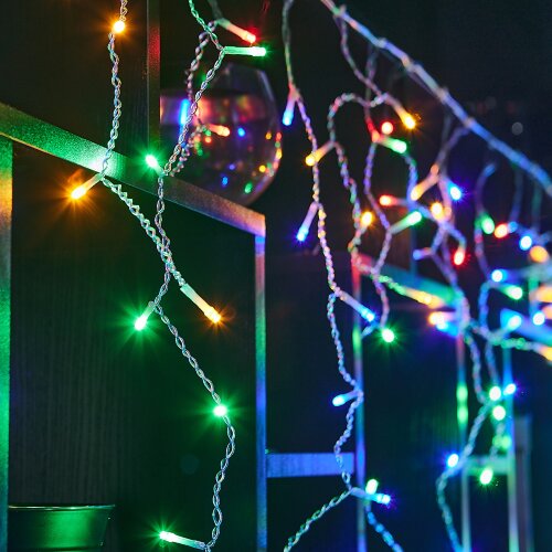 ULD-B6007-200-STK MULTI IP44 Бахрома светодиодная со статическим свечением, 6м, Соединяемая, 200 светодиодов, Разноцветный свет, Провод прозрачный - фото 14