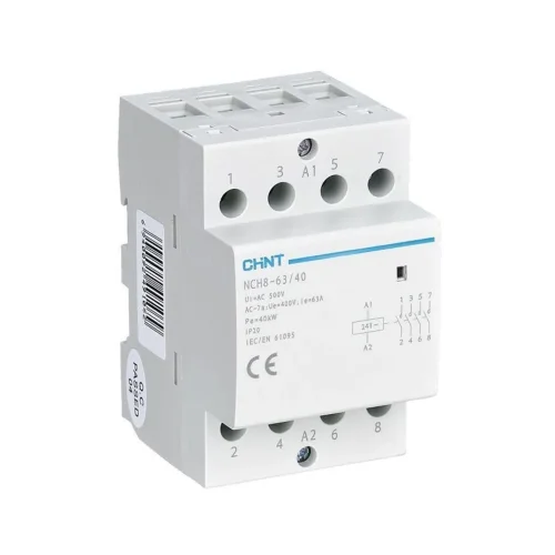 Контактор модульный NCH8-63/40 63А 4НО AC 220/230В 50Гц (R) CHINT 256101 - фото