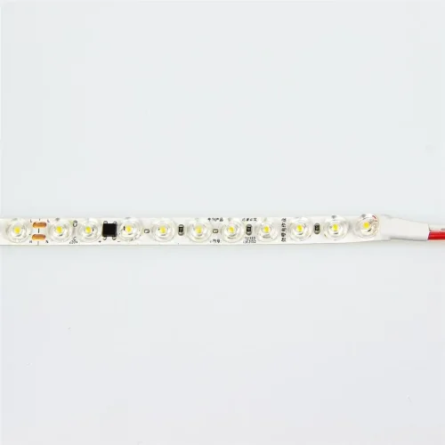 Светодиодная лента линзованная 220VAC 2835 100led/m, 12W/m, warm white, A114, nano IP53, со скотчем - фото III