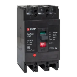 Выключатель автоматический 3п 50А 15кА LS63 ProPact EKF mccb-63-15-3-50-ls