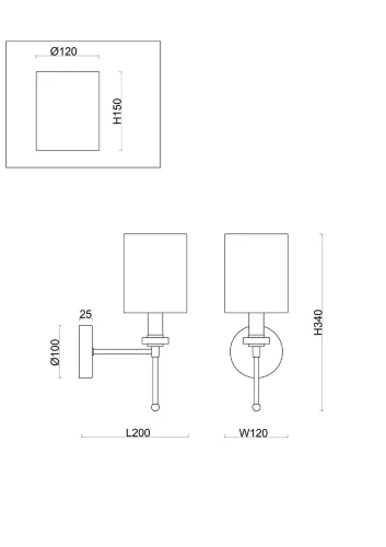 Настенный светильник (бра) FR5265WL-01BS Мечтательный / Dreamy E14x1 (Латунь) FR5265WL-01BS - фото