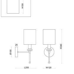 Настенный светильник (бра) FR5265WL-01BS Мечтательный / Dreamy E14x1 (Латунь) FR5265WL-01BS