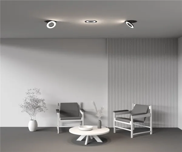 Встраиваемый светильник Vector 4000K 12Вт 110° (Черный) - фото 4