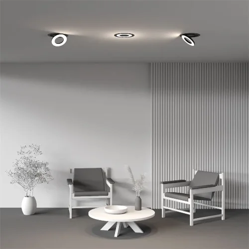 Встраиваемый светильник Vector 4000K 12Вт 110° (Черный) - фото 7