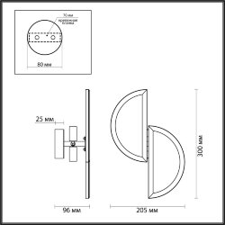 Настенный светильник «ODEON LIGHT EXCLUSIVE» 5448/2W, серия: TOSCANA