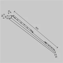 Трековый светильник Базис / Basis Exility 2700-6000K 30Вт 120° Dim Dali1 (Черный) TR030-4-30WTW-DD-B