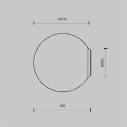 Настенный светильник (бра) Базовая форма / Basic form E27х1 (Белый) MOD321WL-01W3